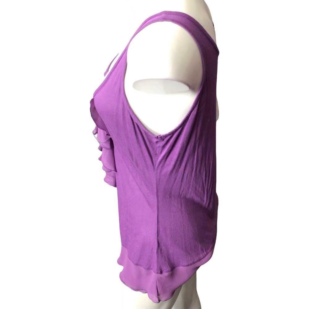 Converse Purple Ruffle Tank Top - Picture 3 of 4